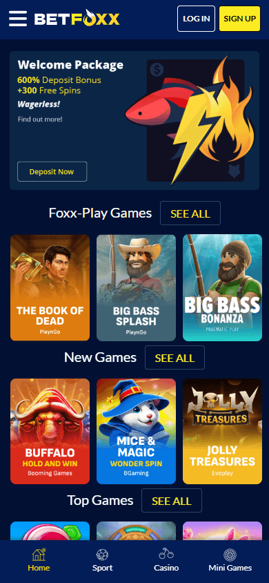BetFoxx Casino Mobile screenshot